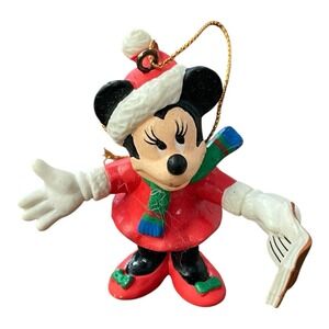 Disney's Minnie Mouse‎ Caroler Christmas Rubber 2.5" Ornament